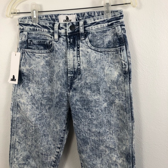 Jordache High Rise Slim Vintage Crop Acid Wash Jeans - Picture 3 of 12